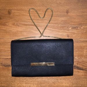 CALVIN KLEIN shoulder leather purse